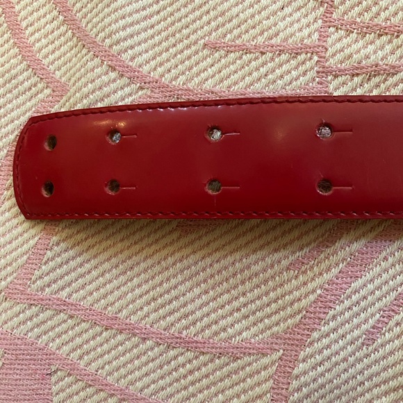 Vintage Moschino cherry red belt - Picture 6 of 10